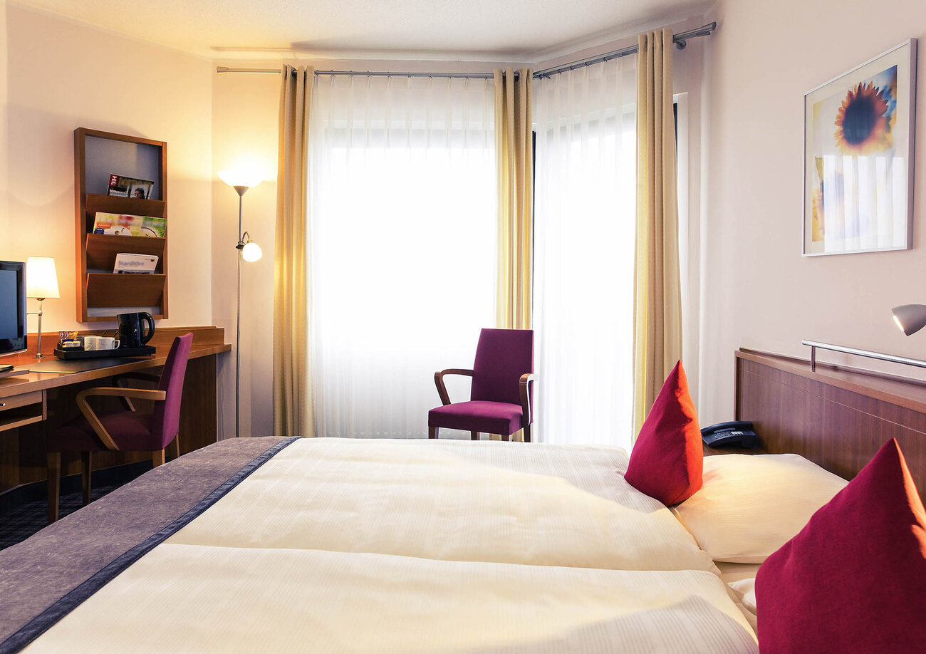 Übernachtungen im Mercure Kongress Hotel Dortmund - Hotelzimmer, Schlafraum